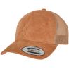 Suede Leather Trucker Cap