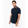 Polo Col et manches liserés contrastés