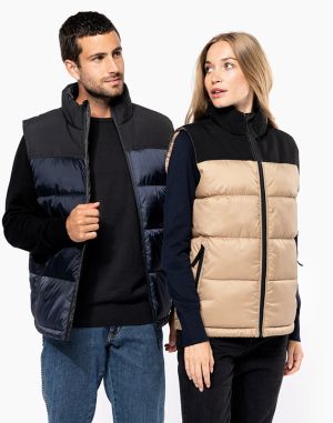 Bodywarmer matelassé bi-ton