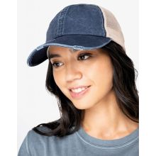 Casquette effet déchiré unisexe