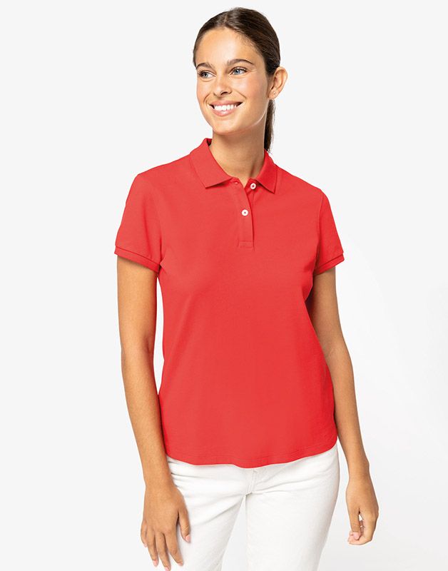 Polo écoresponsable maille piquée femme
