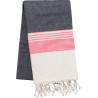Dark Grey / Tropical Pink Stripe