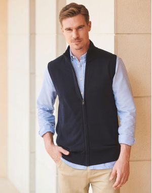 PULL ZIPPÉ SANS MANCHES POUR HOMME