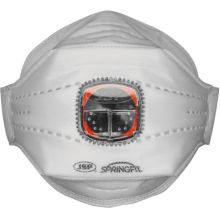 MASQUE JETABLE TROIS PLIS SPRINGFIT™ FFP3V (435) AVEC VALVE TYPHOON