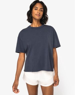 T-SHIRT ÉCORESPONSABLE OVERSIZE DÉLAVÉ FEMME