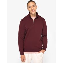 SWEAT-SHIRT ÉCORESPONSABLE À COL MONTANT ZIPPÉ HOMME
