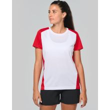 T-SHIRT DE SPORT ÉCORESPONSABLE BICOLORE FEMME
