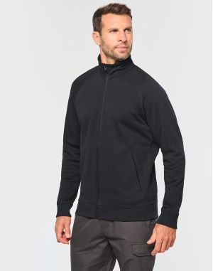 VESTE MOLLETON COTON MANCHES RAGLAN UNISEXE