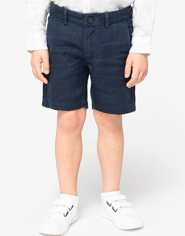 BERMUDA EN LIN ENFANT