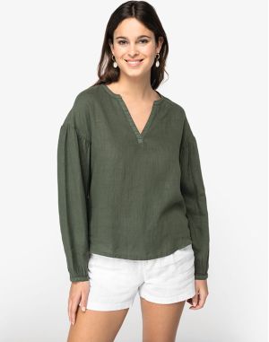 BLOUSE EN LIN FEMME