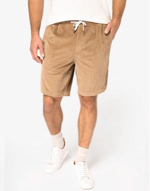 SHORT ÉCORESPONSABLE EN VELOURS CÔTELÉ HOMME