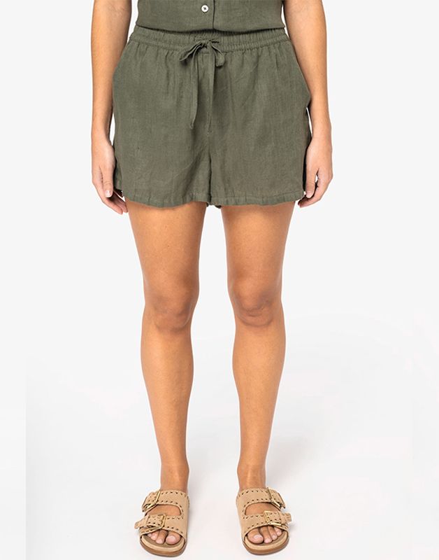 SHORT EN LIN FEMME