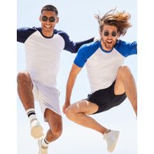 TEE-SHIRT BASEBALL MANCHES CONTRASTÉES