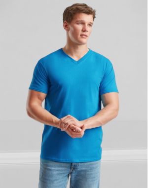 T-SHIRT HOMME COL V VALUEWEIGHT