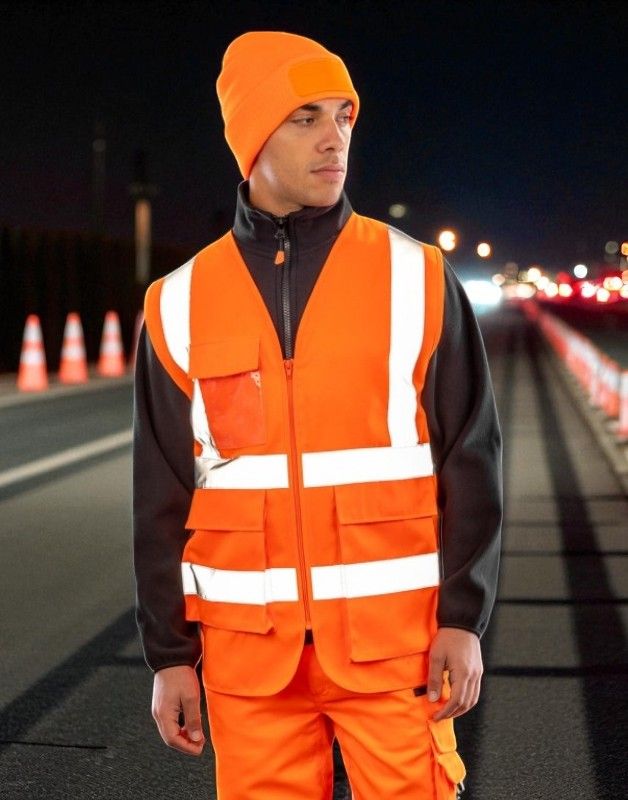 GILET DE SÉCURITÉ ZIPPÉ RÉFLÉCHISSANT