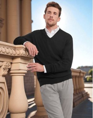 PULLOVER HOMME COL V