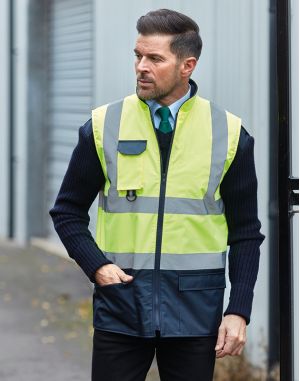 BODYWARMER REMBOURRÉ HAUTE VISIBILITÉ