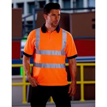 POLO MANCHES COURTES HAUTE VISIBILITÉ