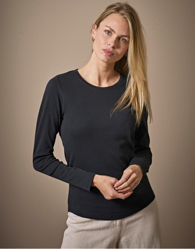 TEE-SHIRT INTERLOCK LS FEMME590Tee Jays