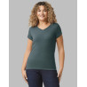 TEE-SHIRT DOUX COL V FEMME64V00LGildan