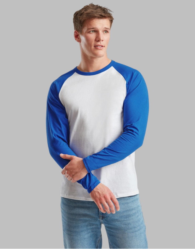 TEE-SHIRT BASEBALL MANCHES CONTRASTÉES61-028-0Fruit of the Loom