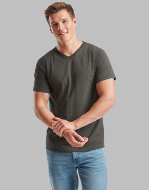 TEE-SHIRT À COL EN V LÉGER61-066-0Fruit of the Loom