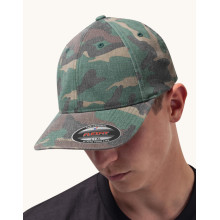 CASQUETTE LAVÉ CAMOUFLAGE6977CAFlexfit