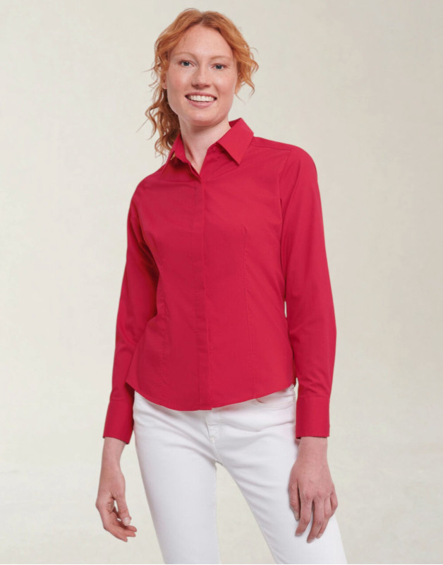 CHEMISEPOLYESTER COTON ML FEMMER-924F-0Russell Collection