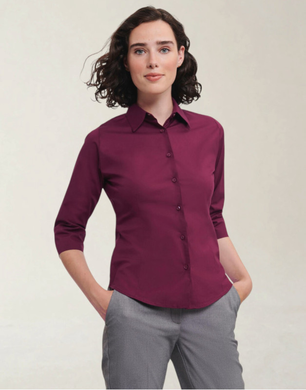 CHEMISE STRETCH MANCHES ¾ FEMMER-946F-0Russell Collection