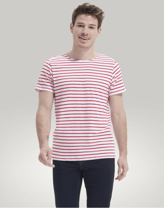 TEE-SHIRT HOMME RAYÉ MILES01398Sol's