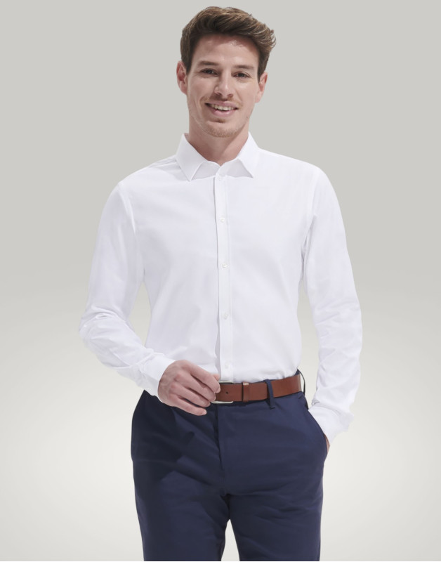 CHEMISE HOMME À CHEVRONS BRODY02102Sol's