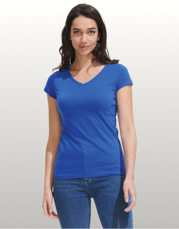 TEE-SHIRT FEMME COL V MOON11388Sol's