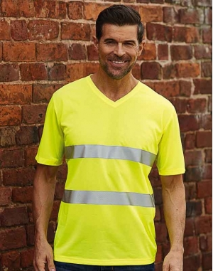 TEE-SHIRT HAUTE VISIBILITÉ COL V