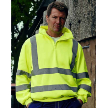SWEAT HAUTE VISIBILITÉ 1/4 ZIP