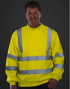 SWEAT COL ROND HAUTE VISIBILITÉ