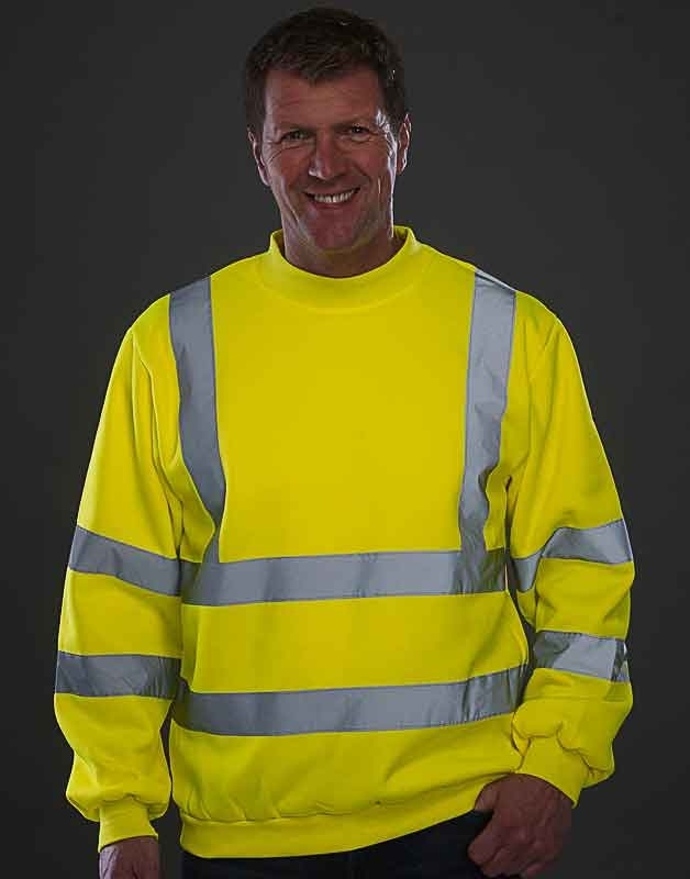 SWEAT COL ROND HAUTE VISIBILITÉ