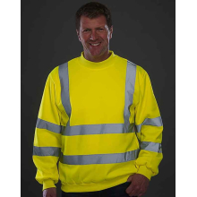 SWEAT COL ROND HAUTE VISIBILITÉ