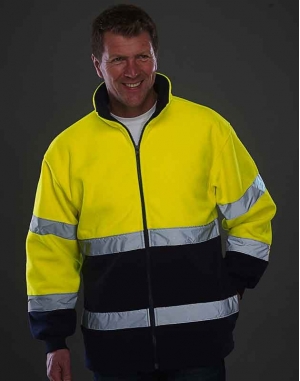 VESTE POLAIRE 2 TONS FLUO