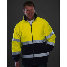 VESTE POLAIRE 2 TONS FLUO