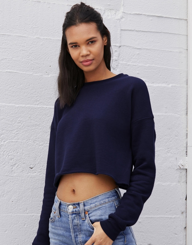 Women`s Cropped Crew Fleece