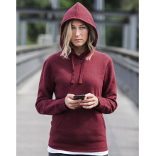 Ladies` Authentic Melange Hooded Sweat