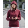 Ladies` Authentic Melange Hooded Sweat