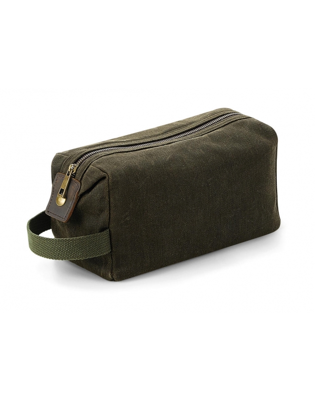 Heritage Waxed Canvas Wash Bag