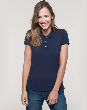 Polo vintage manches courtes femme