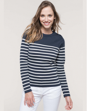 Pull marin femme