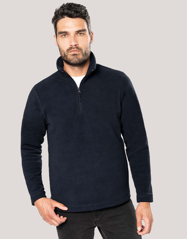 ENZO  MICROPOLAIRE COL ZIPPÉ