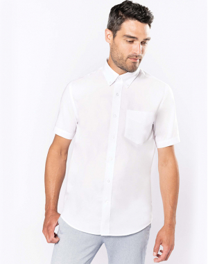 CHEMISE OXFORD MANCHES COURTES