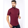 CHEMISE COTON/ÉLASTHANNE MANCHES COURTES