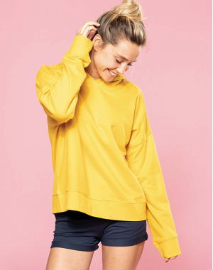 Sweat-shirt capuche Lounge bio femme
