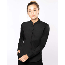 CHEMISE COL MAO MANCHES LONGUES FEMME